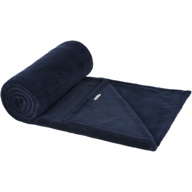 Logo trade promotional item photo of: Lily GRS certified RPET coral fleece blanket
