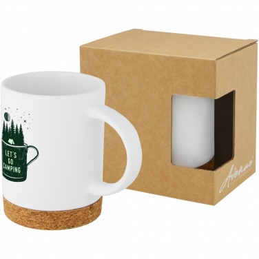 Logo trade promotional items picture of: Neiva 425 ml ceramic mug with cork base