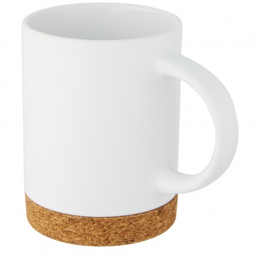 Logo trade promotional products image of: Neiva 425 ml ceramic mug with cork base
