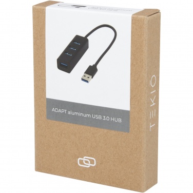 Logo trade advertising products picture of: ADAPT aluminum USB 3.0 hub