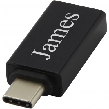 Logo trade advertising product photo of: ADAPT aluminum USB-C to USB-A 3.0 adapter