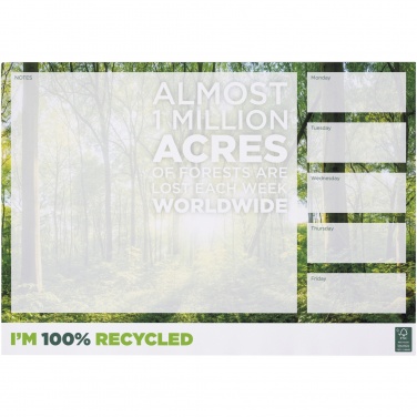 Logo trade promotional gifts image of: Desk-Mate® A3 recycled notepad