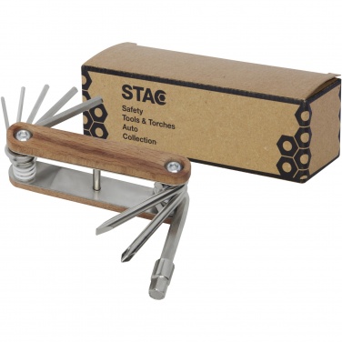 Logo trade promotional giveaways image of: Fixie 8-function wooden bicycle multi-tool