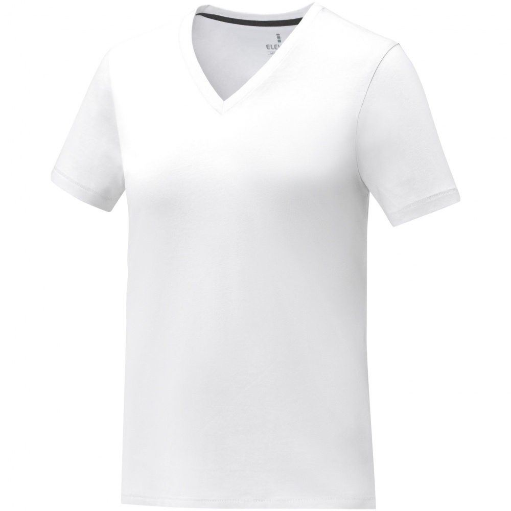 Logotrade promotional product picture of: Somoto short sleeve women's V-neck t-shirt 