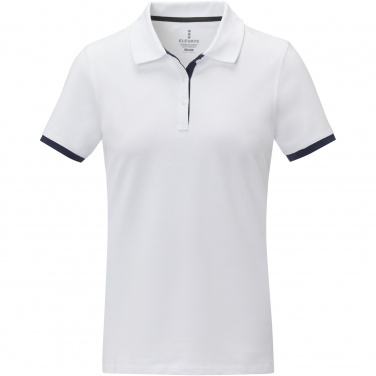 Logotrade promotional gift picture of: Morgan short sleeve women's duotone polo