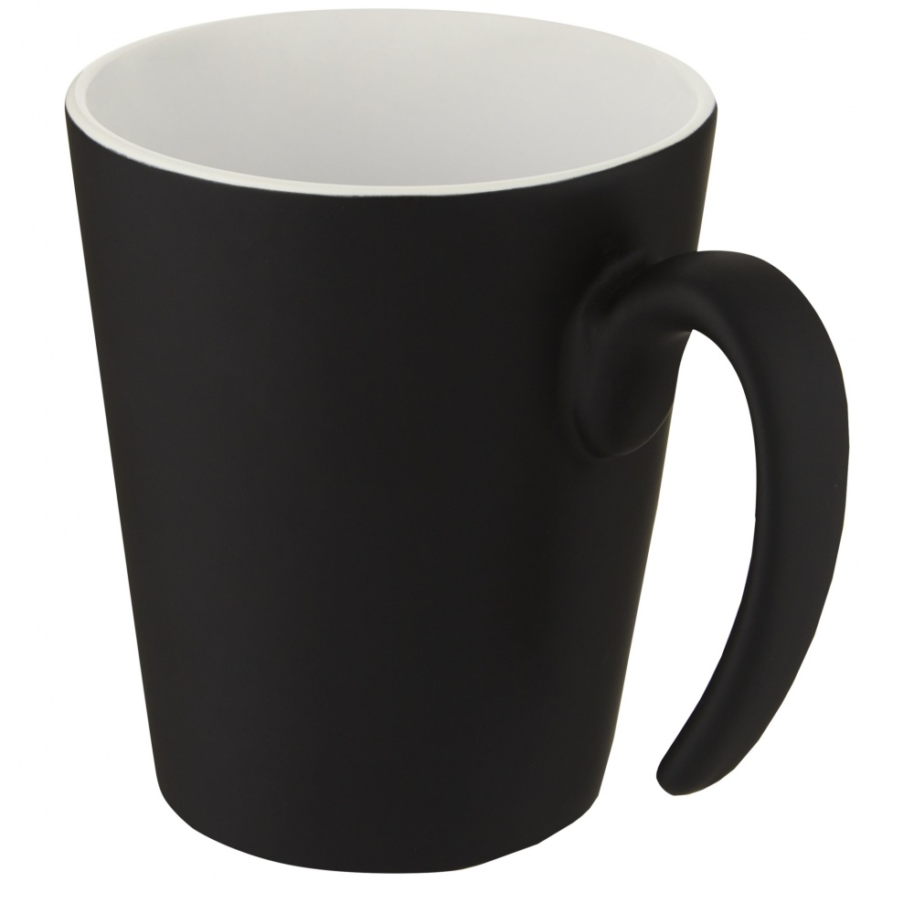 Logo trade corporate gifts picture of: Oli 360 ml ceramic mug with handle
