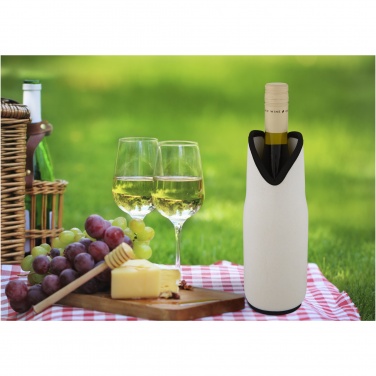 Logo trade promotional gift photo of: Noun recycled neoprene wine sleeve holder