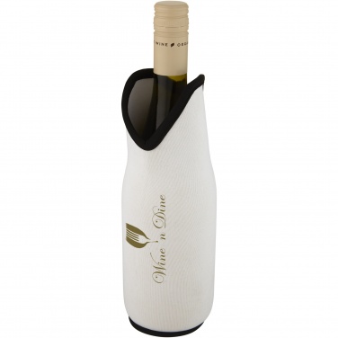 Logo trade corporate gift photo of: Noun recycled neoprene wine sleeve holder