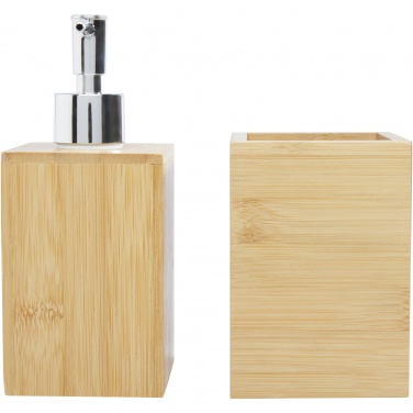 Logotrade promotional merchandise photo of: Hedon 3-piece bamboo bathroom set