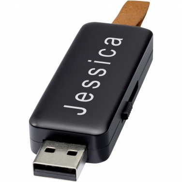 Logo trade corporate gifts image of: Gleam 16GB light-up USB flash drive