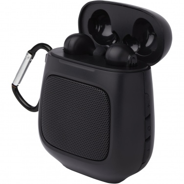 Logotrade promotional gift picture of: Remix auto pair True Wireless earbuds and speaker