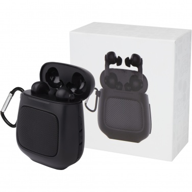 Logotrade promotional gift picture of: Remix auto pair True Wireless earbuds and speaker