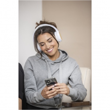 Logo trade advertising product photo of: Athos bamboo Bluetooth® headphones with microphone