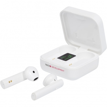 Logotrade promotional giveaway image of: Tayo solar charging TWS earbuds 