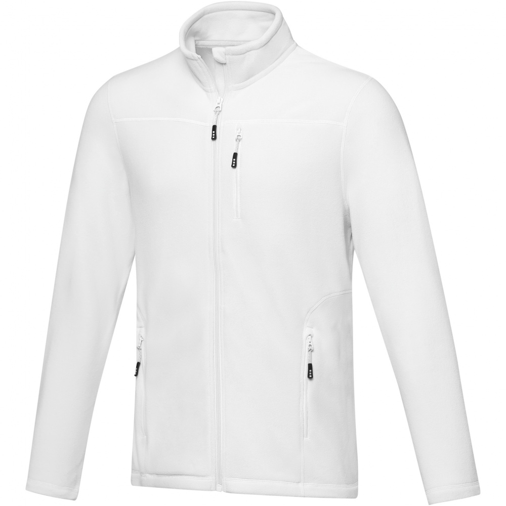 Logo trade promotional items image of: Amber men's GRS recycled full zip fleece jacket