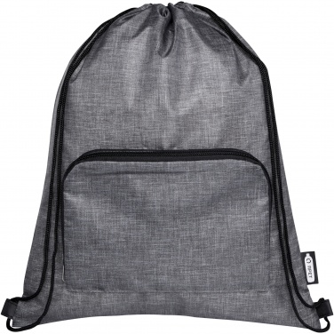 Logotrade business gift image of: Ash recycled foldable drawstring bag 7L