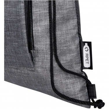Logo trade promotional merchandise image of: Ash recycled foldable drawstring bag 7L