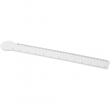 Logo trade corporate gifts image of: Tait 30cm circle-shaped recycled plastic ruler