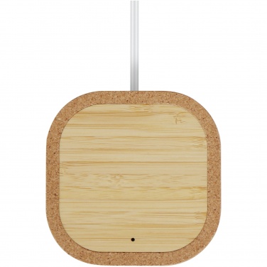 Logo trade promotional gifts picture of: Cerris 15W cork wireless charging pad