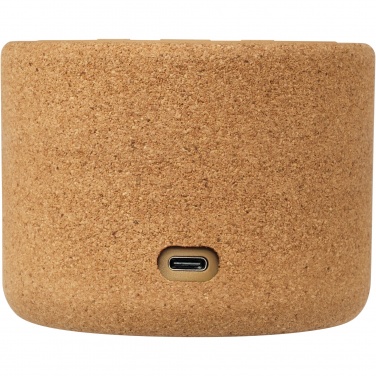 Logo trade promotional giveaways image of: Cerris 5W cork Bluetooth® speaker