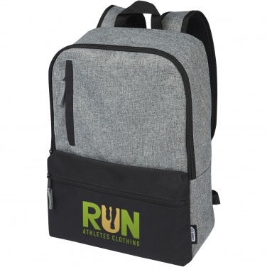 Logo trade corporate gifts picture of: Reclaim 15" GRS recycled two-tone laptop backpack 14L