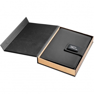 Logotrade promotional merchandise photo of: SCX.design O16 A5 light-up notebook power bank