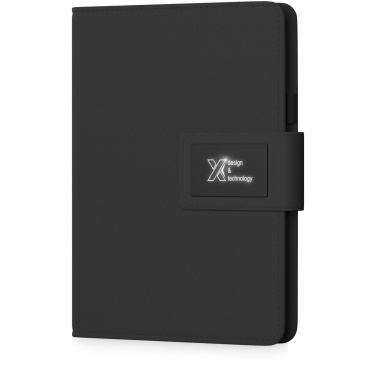 Logotrade promotional giveaways photo of: SCX.design O16 A5 light-up notebook power bank