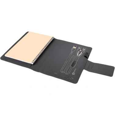 Logo trade promotional gifts image of: SCX.design O16 A5 light-up notebook power bank
