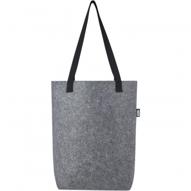Logo trade promotional merchandise picture of: Felta GRS recycled felt tote bag with wide bottom 12L