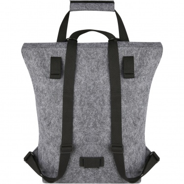 Logotrade promotional gifts photo of: Felta GRS recycled felt roll-top bike bag 13L