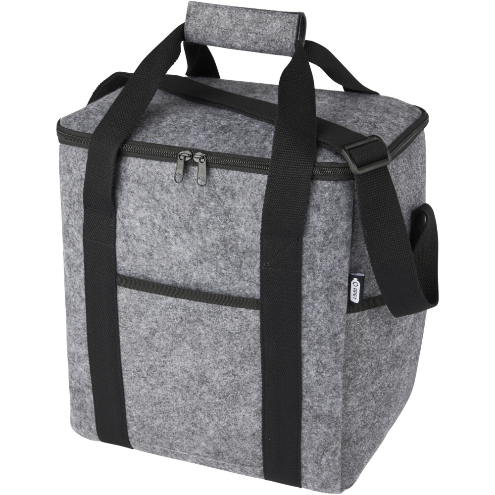 Logo trade advertising products image of: Felta GRS recycled felt bottle cooler bag 21L