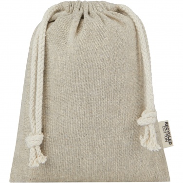 Logotrade business gift image of: Pheebs 150 g/m² GRS recycled cotton gift bag small 0.5L