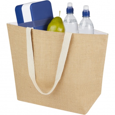 Logo trade corporate gift photo of: Juta 300 g/m² jute cooler tote bag 12L
