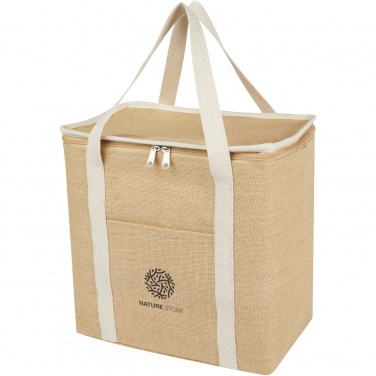 Logo trade promotional products image of: Juta 300 g/m² jute cooler bag 19L
