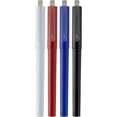 Logo trade corporate gifts image of: Mauna recycled PET gel rollerball pen