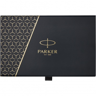 Logo trade promotional product photo of: Parker IM achromatic ballpoint and rollerball pen set with gift box