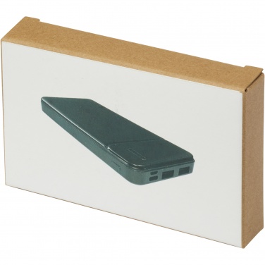 Logo trade promotional gifts picture of: Loop 10.000 mAh recycled plastic power bank 