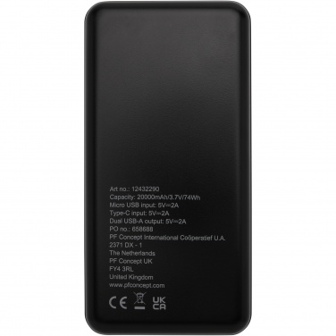 Logo trade promotional product photo of: Loop 20.000 mAh recycled plastic power bank 