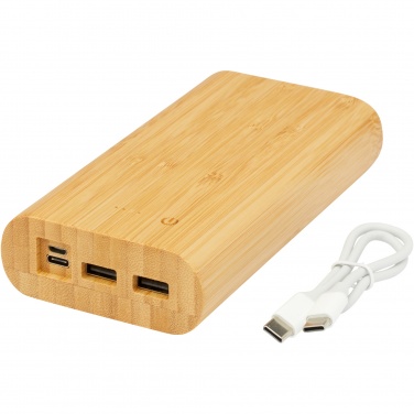 Logo trade promotional giveaway photo of: Tulda 20.000 mAh bamboo power bank
