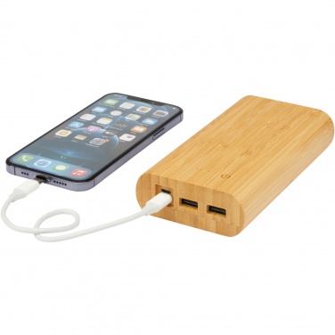 Logo trade promotional products picture of: Tulda 20.000 mAh bamboo power bank