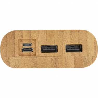 Logo trade promotional giveaway photo of: Tulda 20.000 mAh bamboo power bank