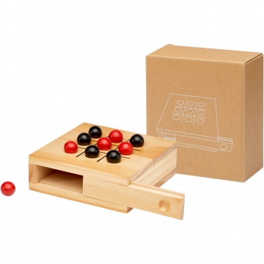 Logo trade advertising products picture of: Strobus wooden tic-tac-toe game