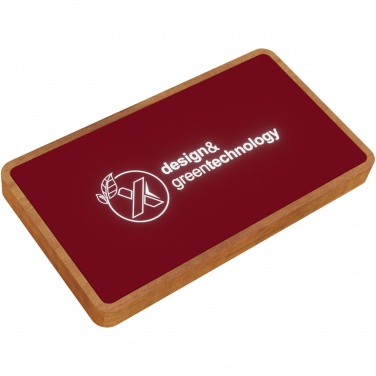 Logo trade promotional products picture of: SCX.design P36 5000 mAh light-up wireless power bank