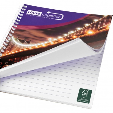 Logotrade promotional gift picture of: Desk-Mate® A5 spiral notebook with printed back cover