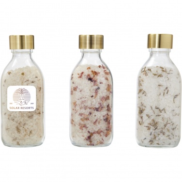 Logotrade advertising product picture of: Wellmark Just Relax 3-piece 200 ml bath salt gift set