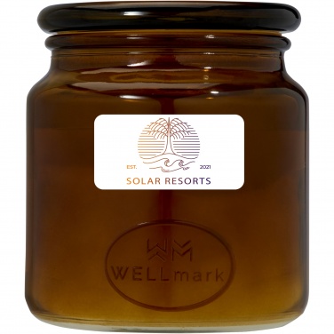 Logotrade promotional giveaway image of: Wellmark Let's Get Cozy 650 g scented candle - cedar wood fragrance