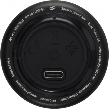 Logotrade business gift image of: Rise 3W RCS recycled aluminium Bluetooth® mini speaker 
