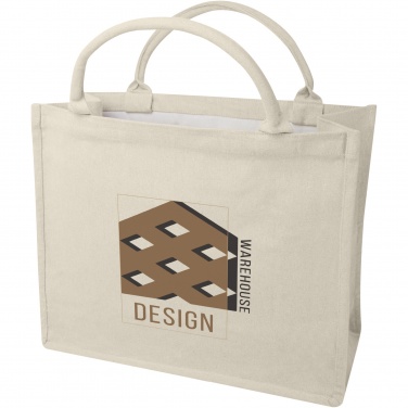 Logo trade business gifts image of: Page 500 g/m² Aware™ recycled book tote bag
