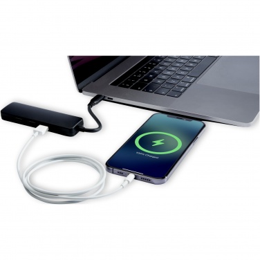 Logo trade corporate gifts picture of: Loop RCS recycled plastic multimedia adapter USB 2.0-3.0 with HDMI port