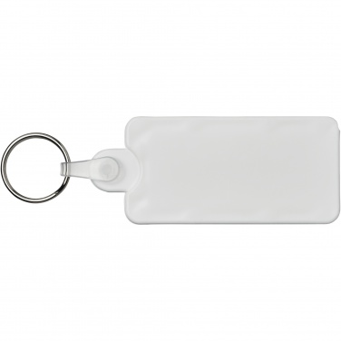 Logo trade corporate gifts picture of: Kym recycled tyre tread check keychain